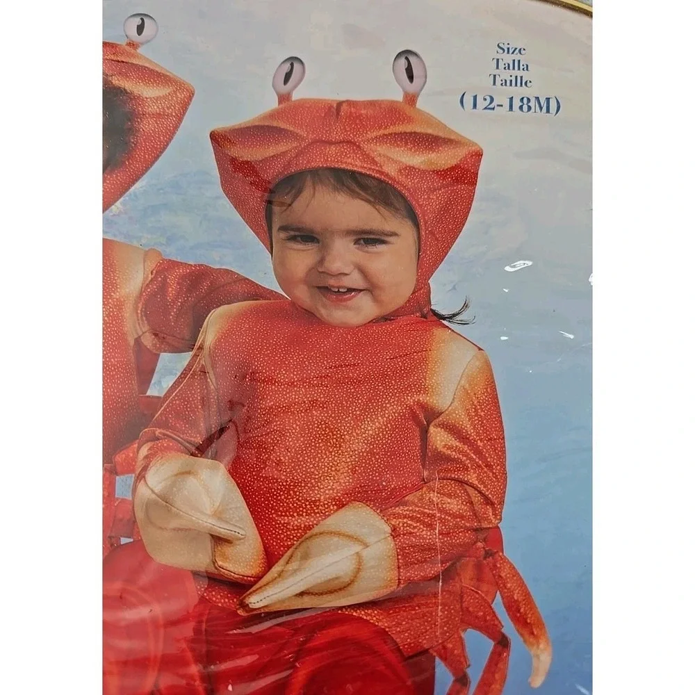 Disguise Sebastian The Little Mermaid Disney Infant/Toddler Costume 12-18 Months